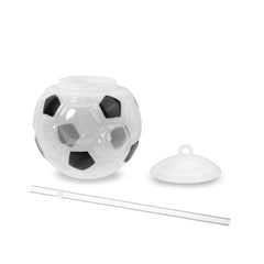 LED Soccer Ball Cup with Straw