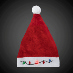 LED Christmas Bulb Santa Hats Retail Hanging Display