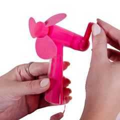 Pink Plastic Foam Blade Fan