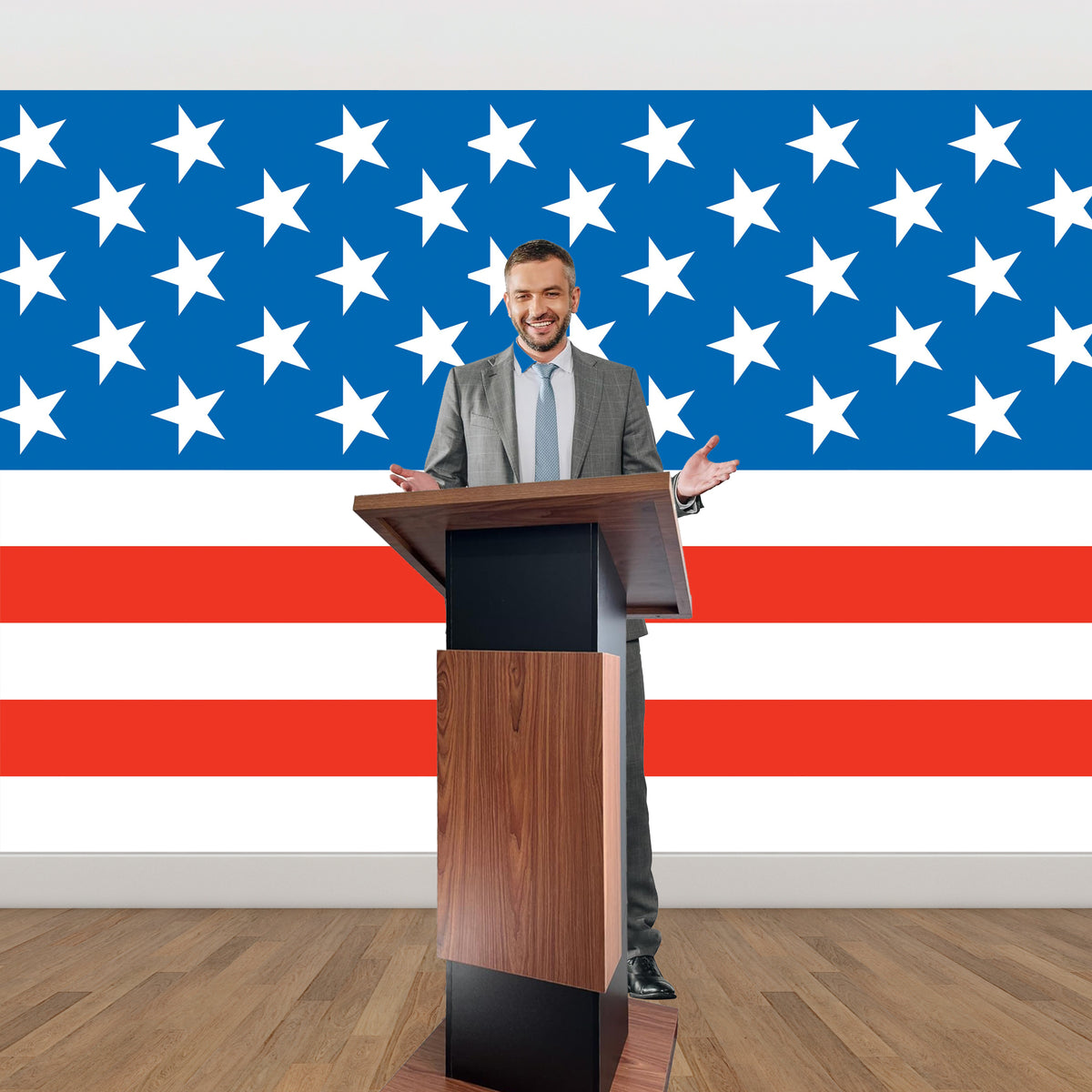 Patriotic Stripes Room Roll