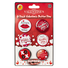 Valentine's Day 1 1/2" Buttons