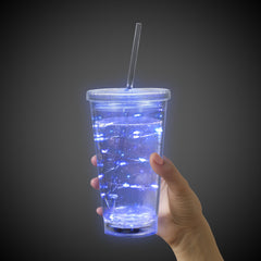 LED Blue String Light Cup