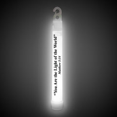 Matthew 5:14 White 6" Glow Sticks