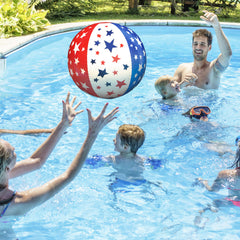 Inflatable 16" Patriotic Stars Beach Balls