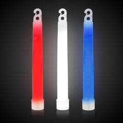 Red, White and Blue 6" Glow Sticks