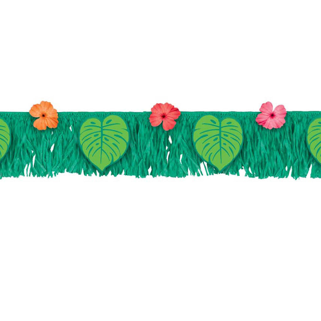 Striscione Con Frange Giungla Tropicale, 1,77 M, Carta, Per Feste Hawaiane - 2