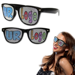 Black Custom Retro Sunglasses