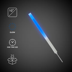 Blue 10" Glow Sticks With Spikes