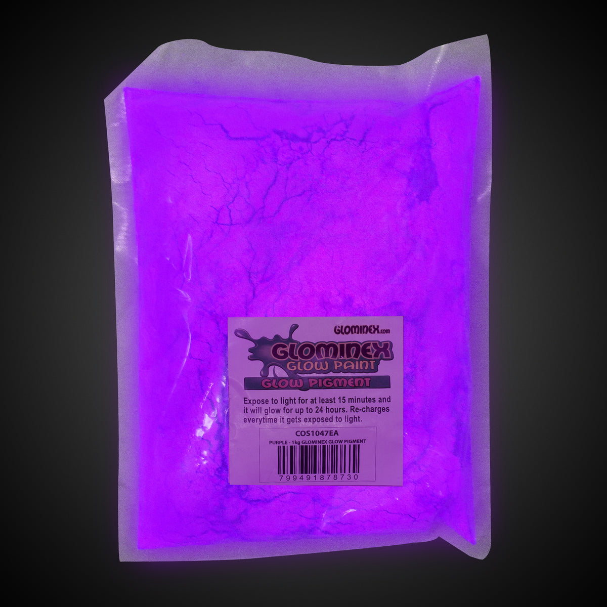 Purple Glominex 1 kg. Glow Pigment