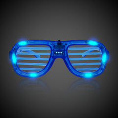 LED Blue Slotted Glasses
