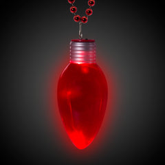 LED Jumbo Christmas Bulb Necklace