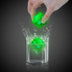 Neon Green LED Ice Cubes