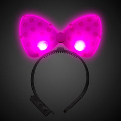 LED Polka Dot Bow Headbands