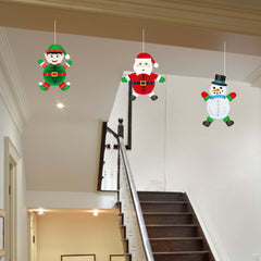 Santa, Elf, Snowman Hanging Decorations
