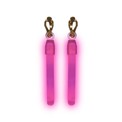 Pink Glow Clip-On Earrings