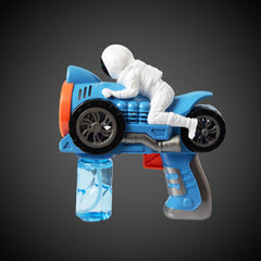 LED Blue Motorcycle Bubble Gun