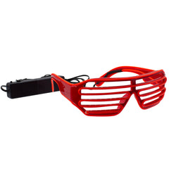 Red EL Wire Slotted Shades