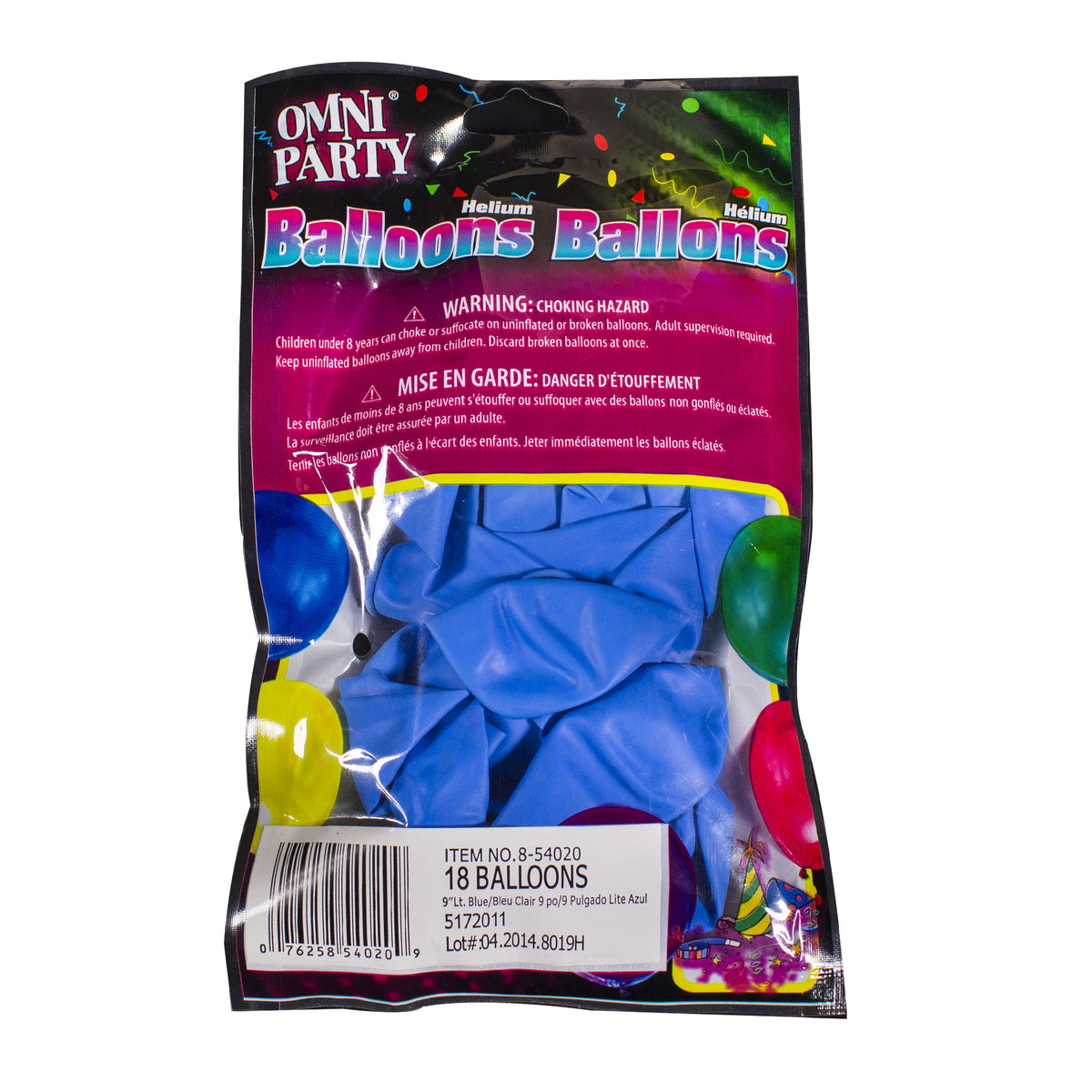 Light Blue 9" Helium Balloons