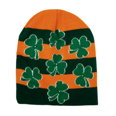 LED Shamrocks Knit Beanie