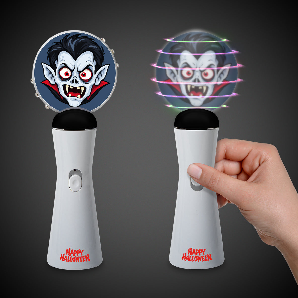 LED Dracula Coin Spinner Wand