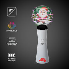 LED Santa Coin Spinner Wand