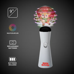 LED Reindeer Coin Spinner Wand