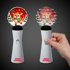 LED Reindeer Coin Spinner Wand