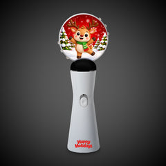 LED Reindeer Coin Spinner Wand