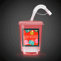 LED Happy Holidays 12 oz. Cup