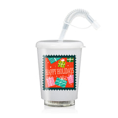 LED Happy Holidays 12 oz. Cup
