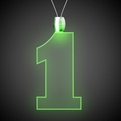 Green LED #1 Pendant Necklace