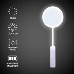 LED White Circle Wand
