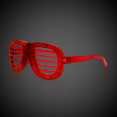 LED Red Slotted Glasses