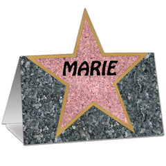 Walk of Fame Stars Place Cards