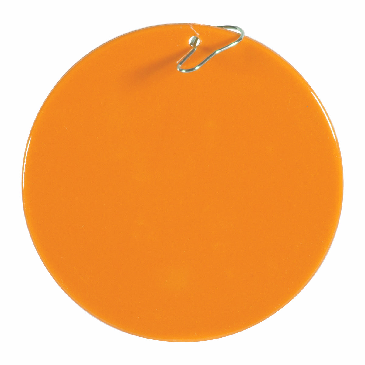 Orange Plastic 2 1/2" Medallion