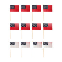 American 12"x18" Cloth Flags