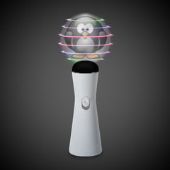 LED Penguin Coin Spinner Wand