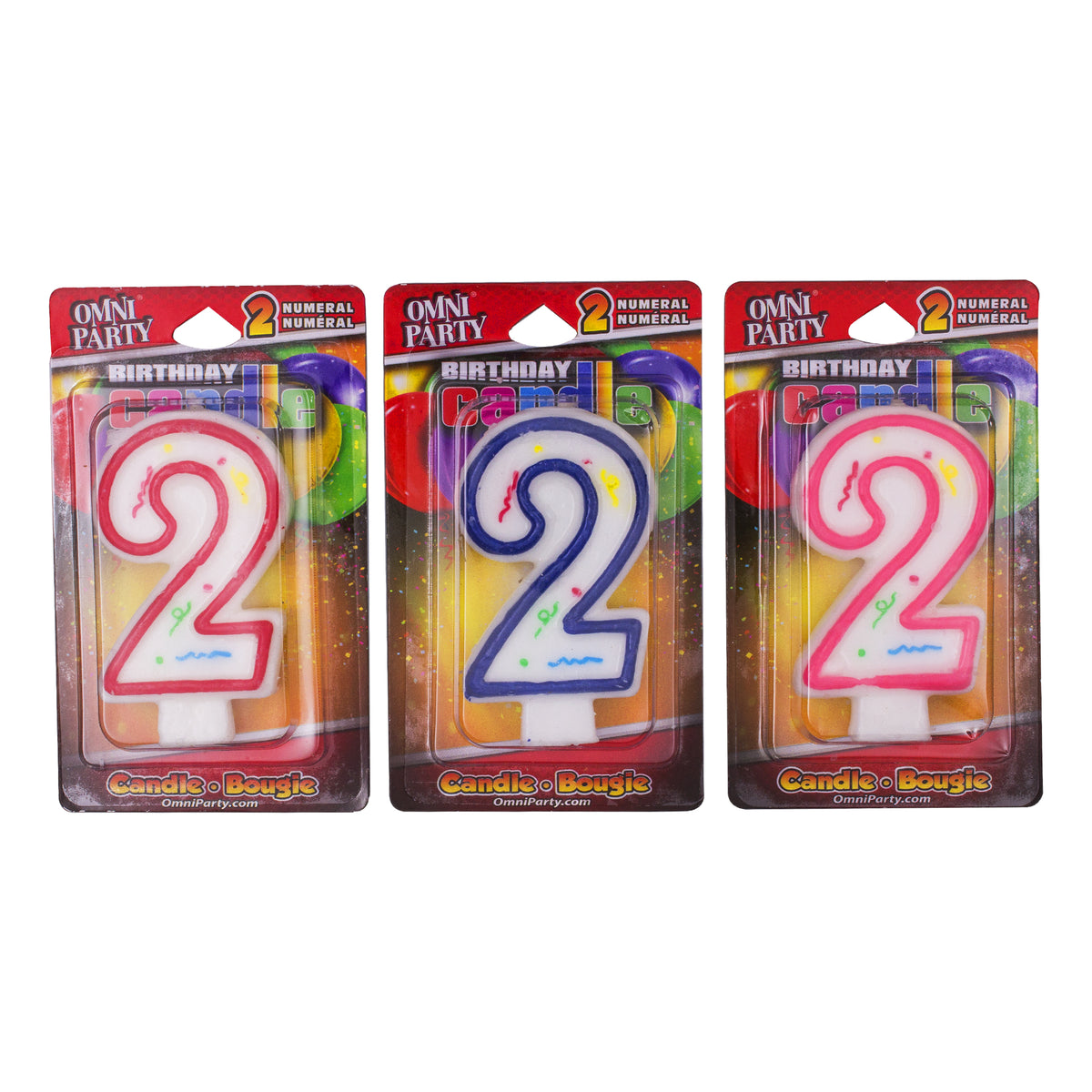 Number '2' Candles