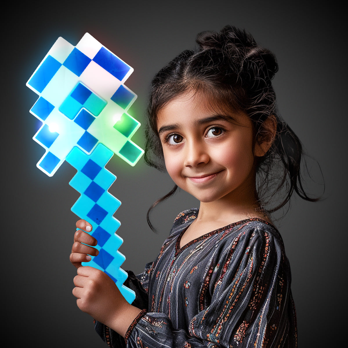LED Blue Pixel Arrow