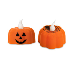 LED Halloween Pumpkin Candles Retail Counter Display