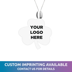 Green LED Shamrock Pendant Necklaces