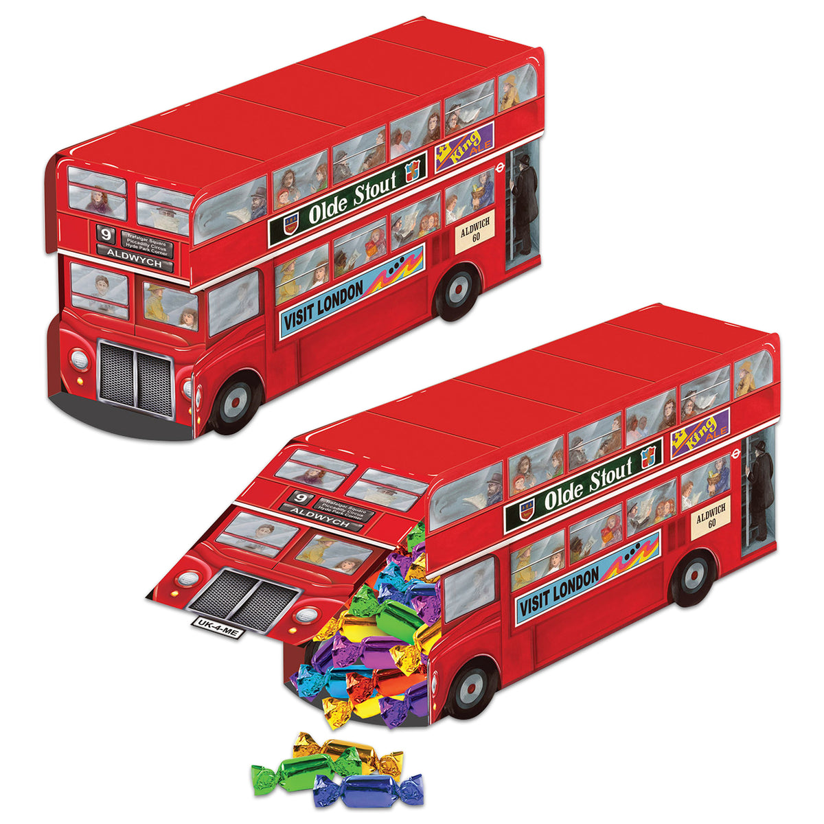 Double Decker Bus Centerpiece