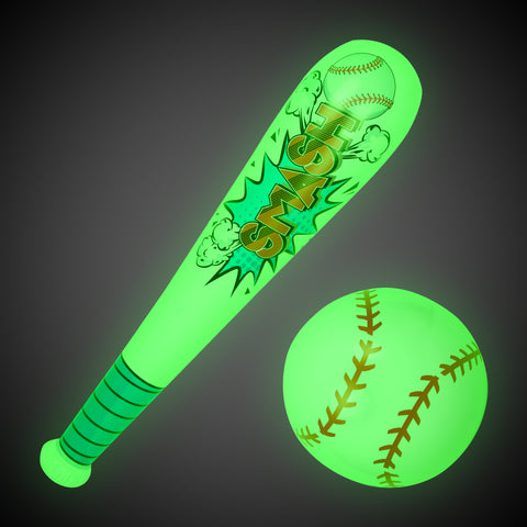 LED Inflatable Baseball & Bat Set | Light-Up Baseball & Bat – Windy ...