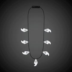 LED Halloween Necklaces Retail Hanging Display