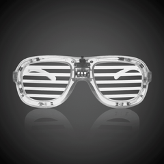 LED White Slotted Glasses
