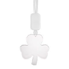 LED Shamrock Pendant Necklace