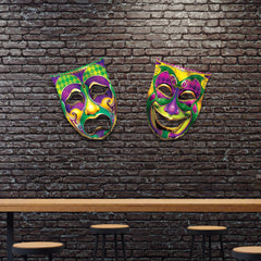 Jumbo Mardi Gras Mask Cutouts