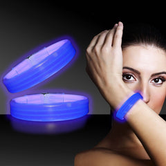 Blue Triple Wide 9" Glow Bracelets