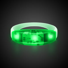 LED Sound-Activated Green Stretchy Bracelet