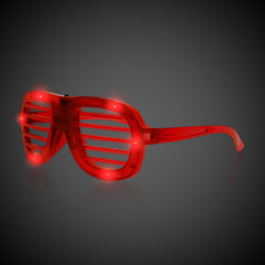 LED Red Slotted Glasses